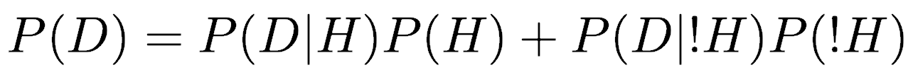 Bayes formula, disease example