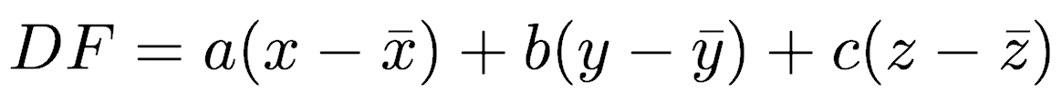 discriminantFunction