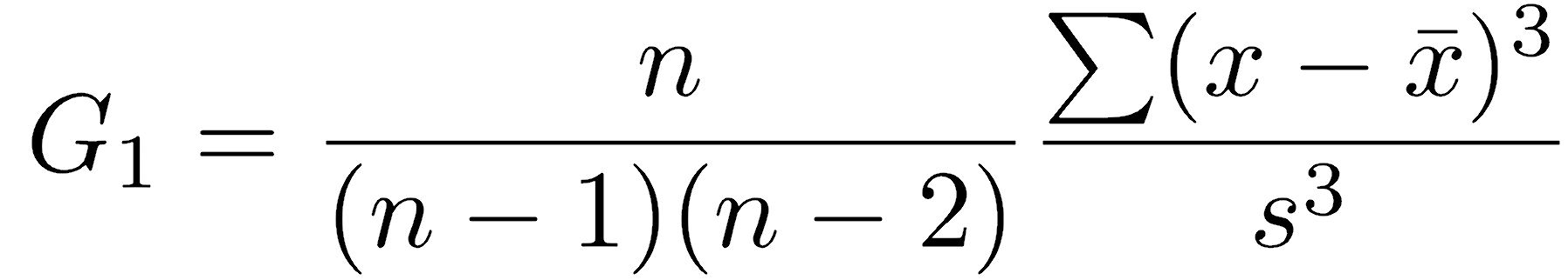 skewness formula