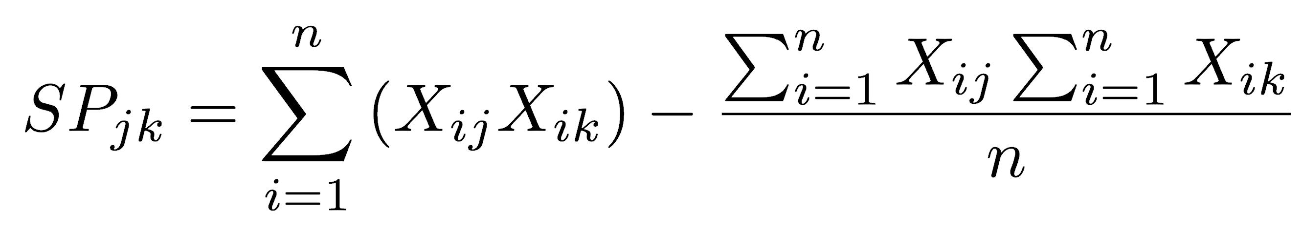 alternative formulation of sum of products