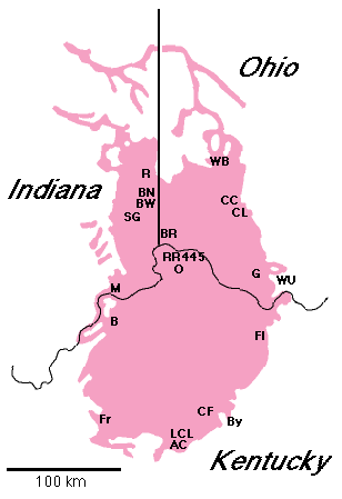 outcrop map