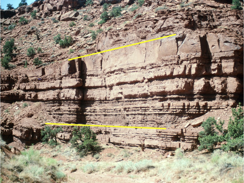 Deltaic parasequence at Capitol Reef, Utah